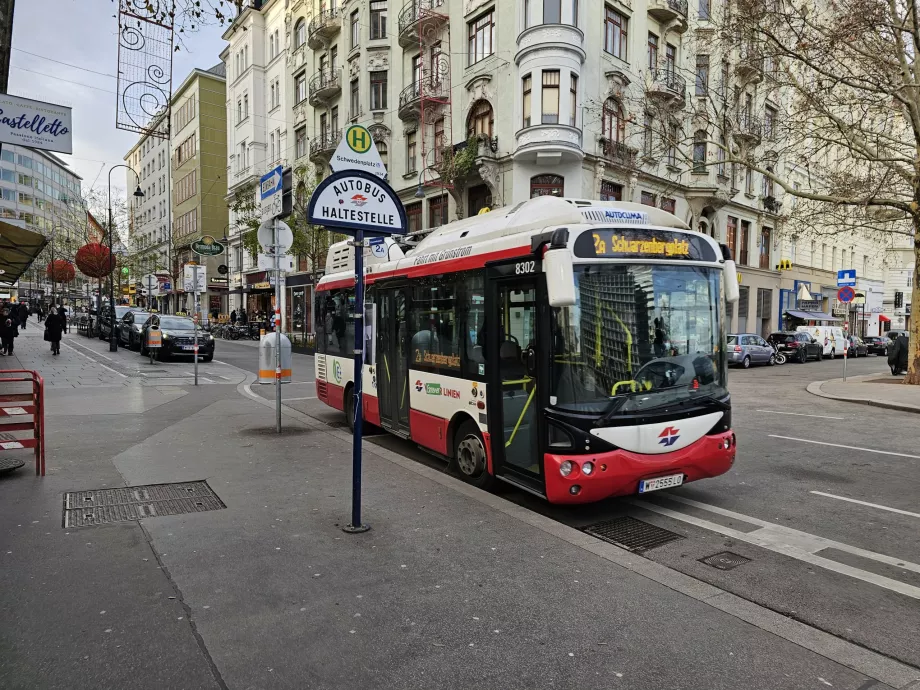 Autobusų stotelė Vienoje