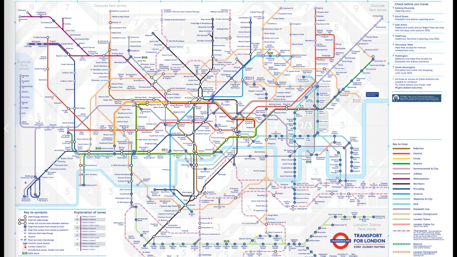 Londono metro žemėlapis