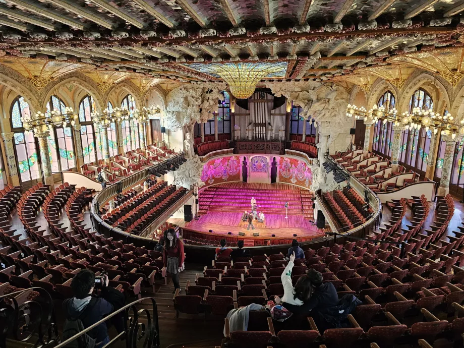 Palau de la Música Catalana, interjeras