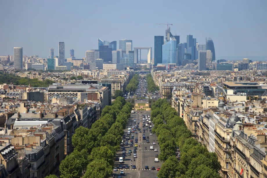 Vaizdas nuo stogo į La Defense