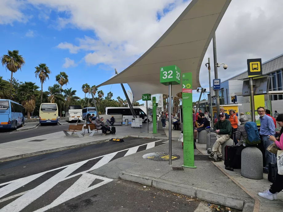 Autobusų stotelė Santa Cruz ir Los Cristianos kryptimi