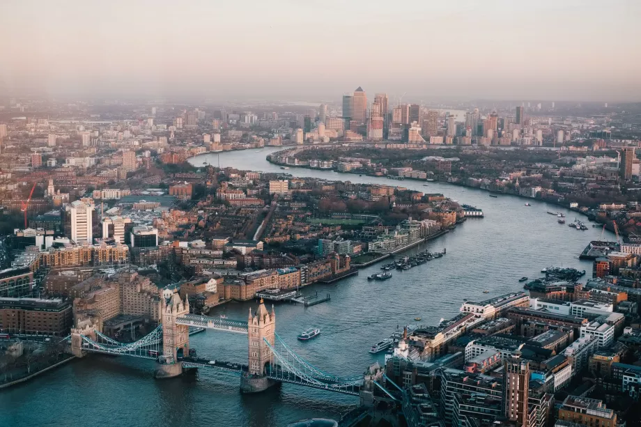 Londonas iš paukščio skrydžio