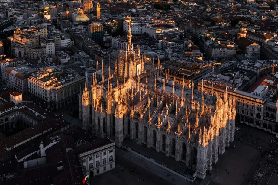 Duomo vaizdas iš oro